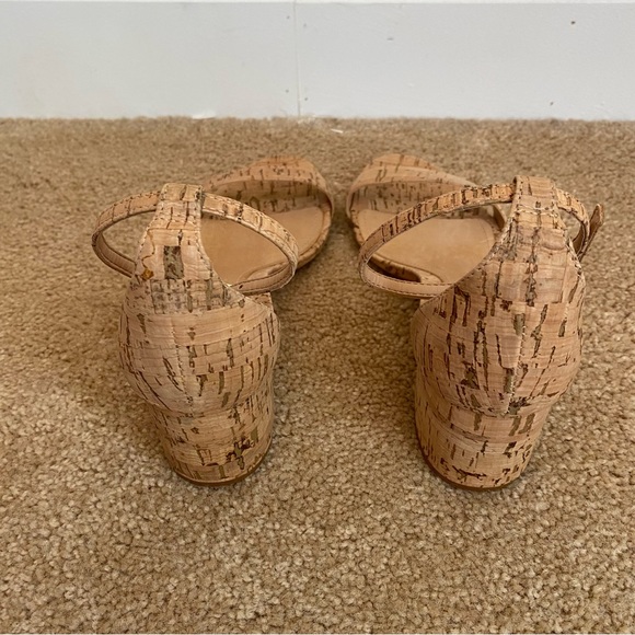 SCHUTZ Chimes Cork Sandals in Natural Sz 7.5 - Picture 4 of 6